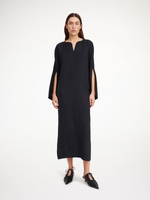 Black By Malene Birger Cais Maxi Dress | AU_BB59281