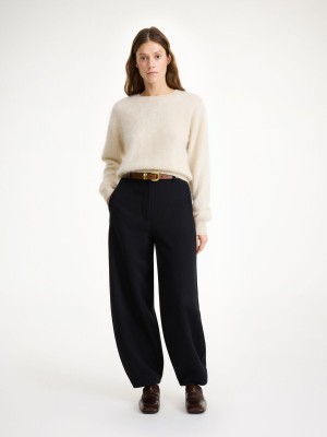 Black By Malene Birger Carlien Wool Trousers | AU_BB64273