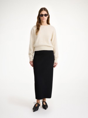 Black By Malene Birger Fiemme Midi Skirt Knitwear | AU_BB16697