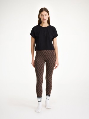 Black By Malene Birger Hedalia Organic Cotton T-shirt Tops | AU_BB85462