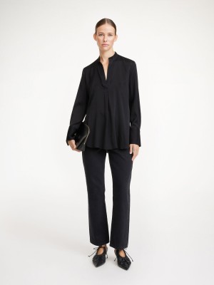 Black By Malene Birger Mabillon Silk Shirts | AU_BB62370