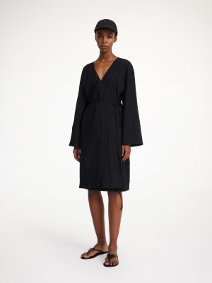 Black By Malene Birger Maunas Midi Dress | AU_BB49891