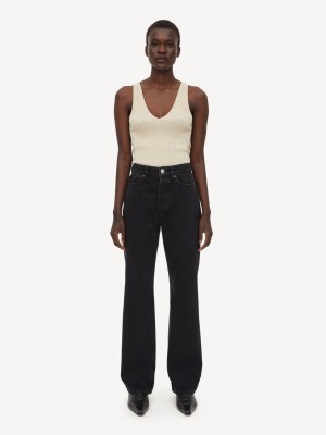 Black By Malene Birger Miliumlo Organic Cotton Trousers | AU_BB22259