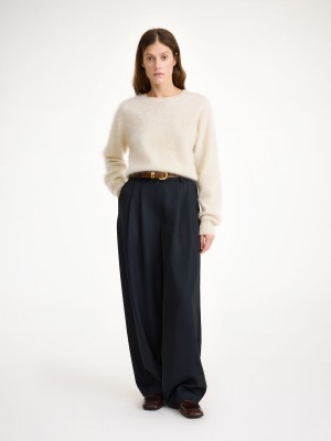 Black By Malene Birger Piscali Mid-waist Trousers | AU_BB57809