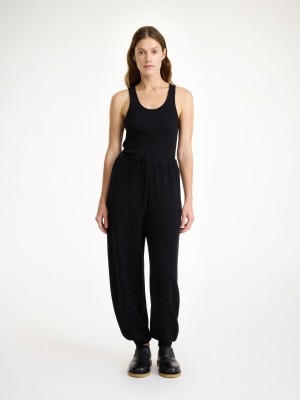 Black By Malene Birger Tevana High-waisted Trousers | AU_BB15257