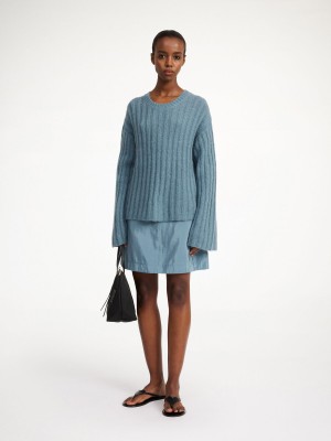 Cool Water By Malene Birger Cierra Ribbed Sweater Knitwear | AU_BB29243