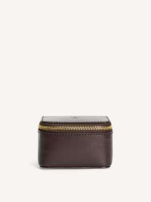 Dark Brown By Malene Birger Aya Bijoux Jewellery Bag Beauty Bags | AU_BB35787