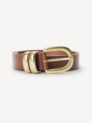 Dark Brown By Malene Birger Zoira Leather Belts | AU_BB14254