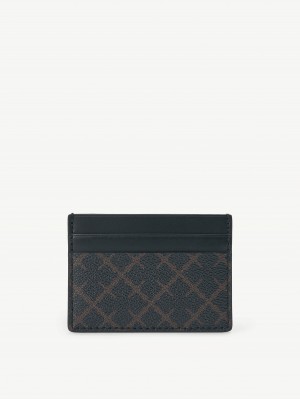 Dark Chokolate By Malene Birger Elia Printed Cardholder Wallets & Cardholders | AU_BB19128