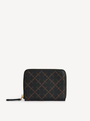 Dark Chokolate By Malene Birger Elia Printed Coin Purse Wallets & Cardholders | AU_BB90470