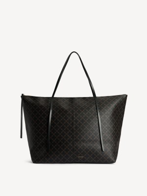 Dark Chokolate By Malene Birger Leesa Tote Bags | AU_BB34681