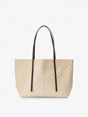 Feather By Malene Birger Abigail Printed Tote Bags | AU_BB37042