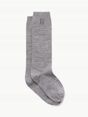 Grey Melange By Malene Birger Leiann Socks Other Accessories | AU_BB23961