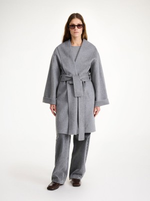 Grey Melange By Malene Birger Trullas Wool Jackets | AU_BB15777