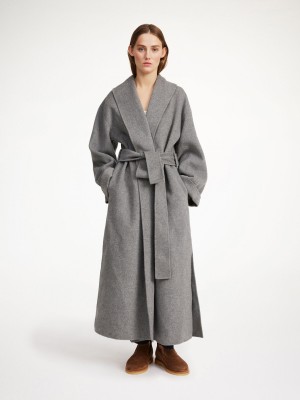 Grey Melange By Malene Birger Trullem Wool Jackets | AU_BB47577