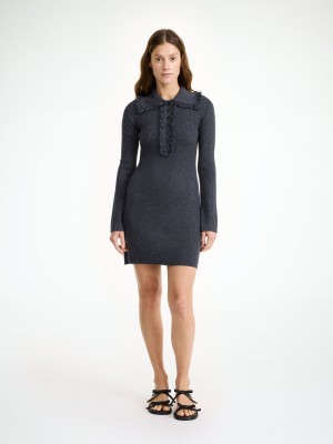 Jet grey By Malene Birger Tonai Merino Wool Dress | AU_BB83933