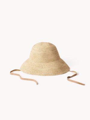 Light Camel By Malene Birger Rafiah Straw Hat Other Accessories | AU_BB74269