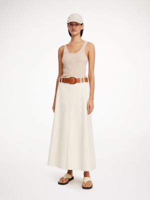 Mojave Desert By Malene Birger Carlas Denim Maxi Skirts | AU_BB10797