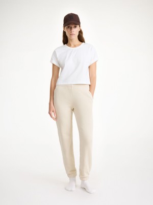 Oyster Gray By Malene Birger Hali Organic Cotton Trousers | AU_BB86560