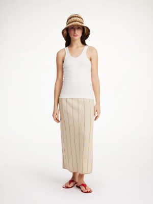 Oyster Gray By Malene Birger Hercula Maxi Skirt Knitwear | AU_BB30246