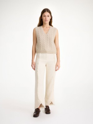 Oyster Gray By Malene Birger Simea Vest Knitwear | AU_BB76206