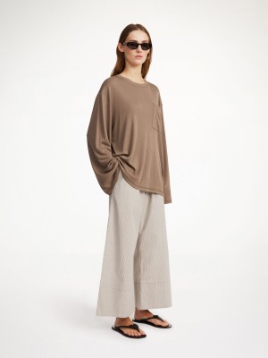 Shitake By Malene Birger Fayeh Oversized Longsleeve Tops | AU_BB56588