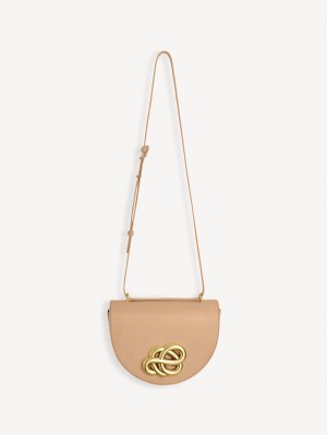 Tan By Malene Birger Cebella Leather Shoulder Bags | AU_BB74253