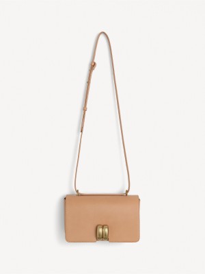 Tan By Malene Birger Noval Leather Shoulder Bags | AU_BB69999