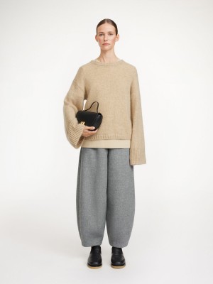 Twill Beige By Malene Birger Cierra Sweater Knitwear | AU_BB28915