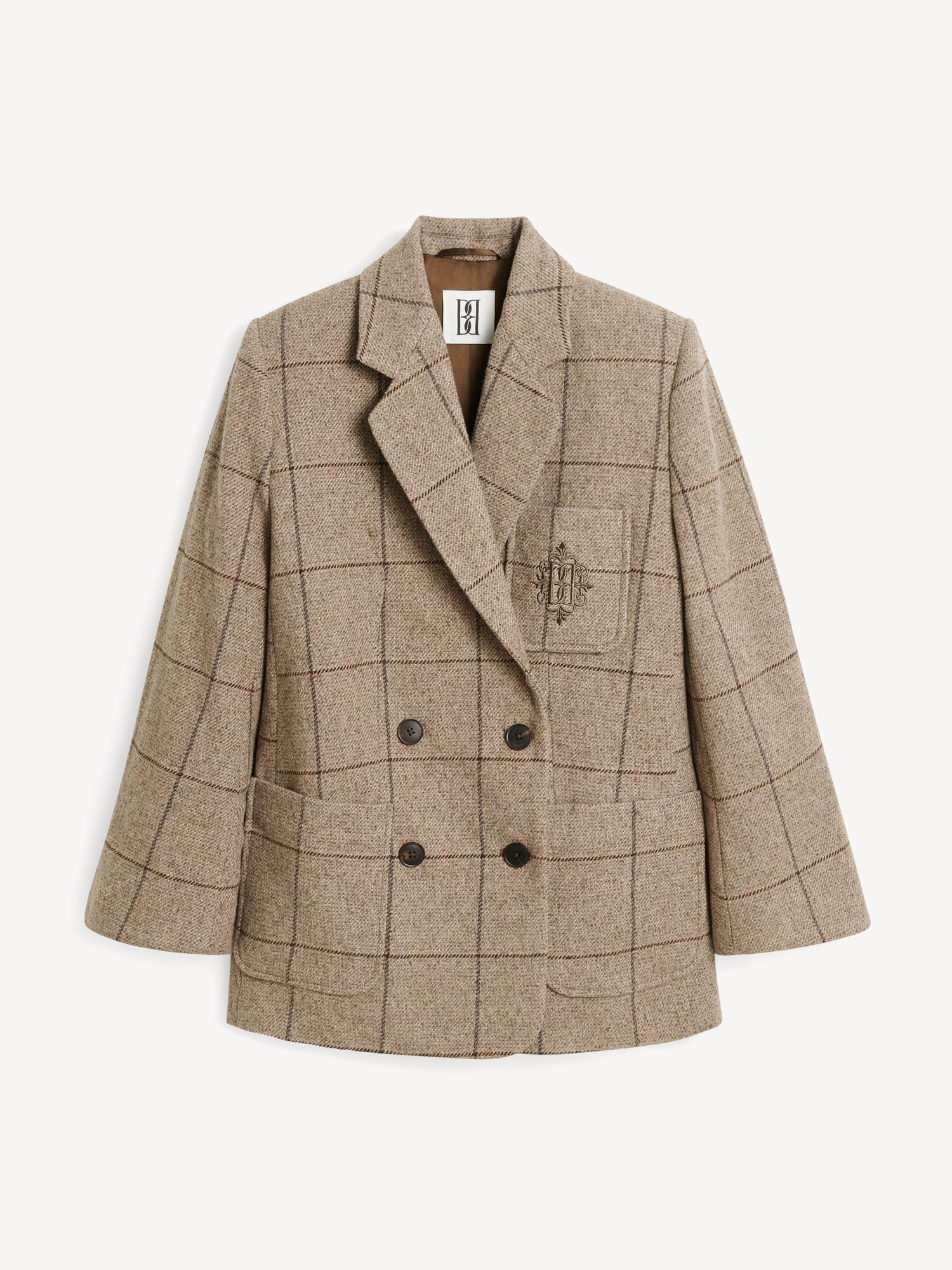 Autumn check By Malene Birger Railey Double-breasted Blazers | AU_BB90519