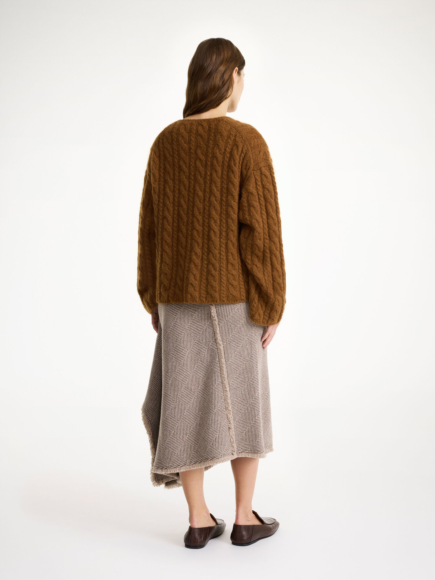 Bison By Malene Birger Cimone Cable-knit Sweater Knitwear | AU_BB88285