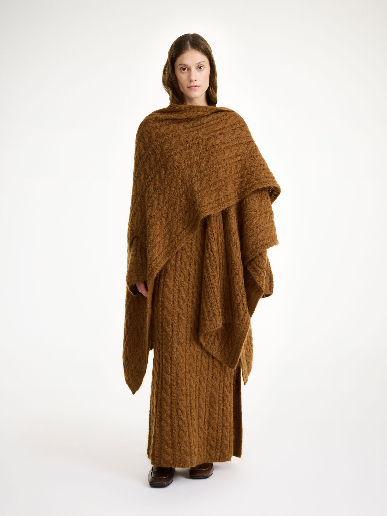 Bison By Malene Birger Kassillas Wool-blend Poncho Knitwear | AU_BB51739