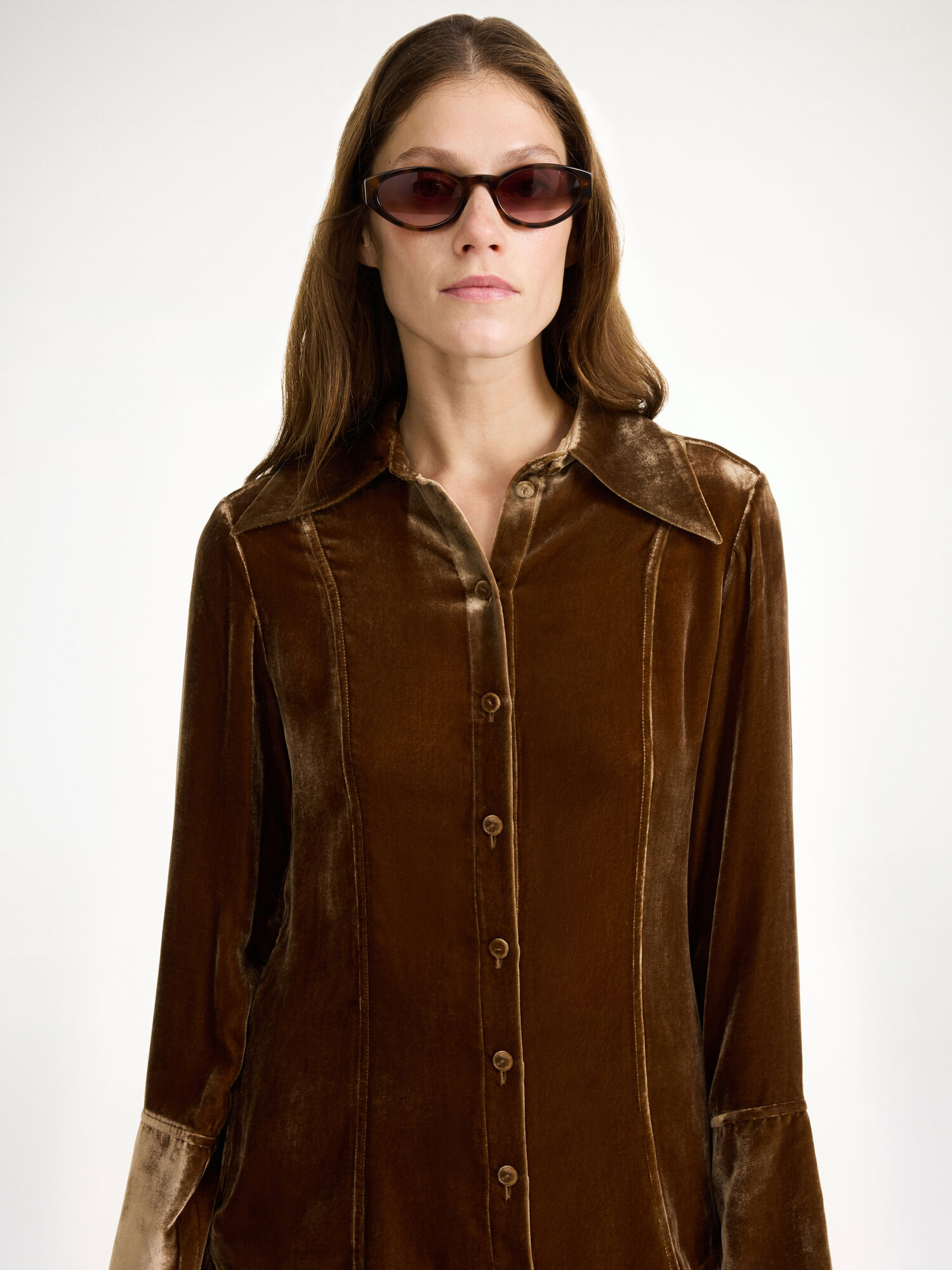 Bison By Malene Birger Rosiannas Velvet Shirts | AU_BB91191