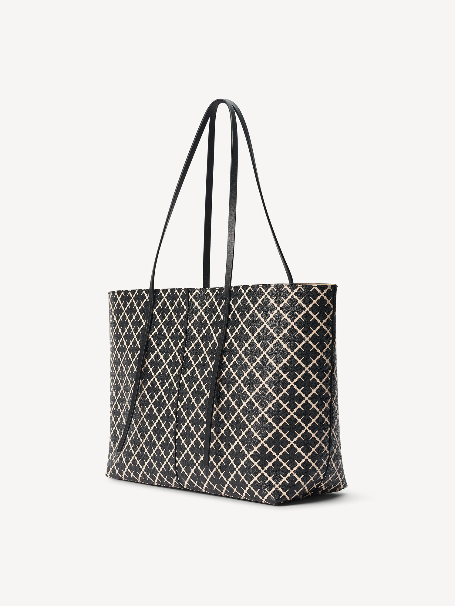 Black By Malene Birger Abigail Printed Tote Bags | AU_BB46481