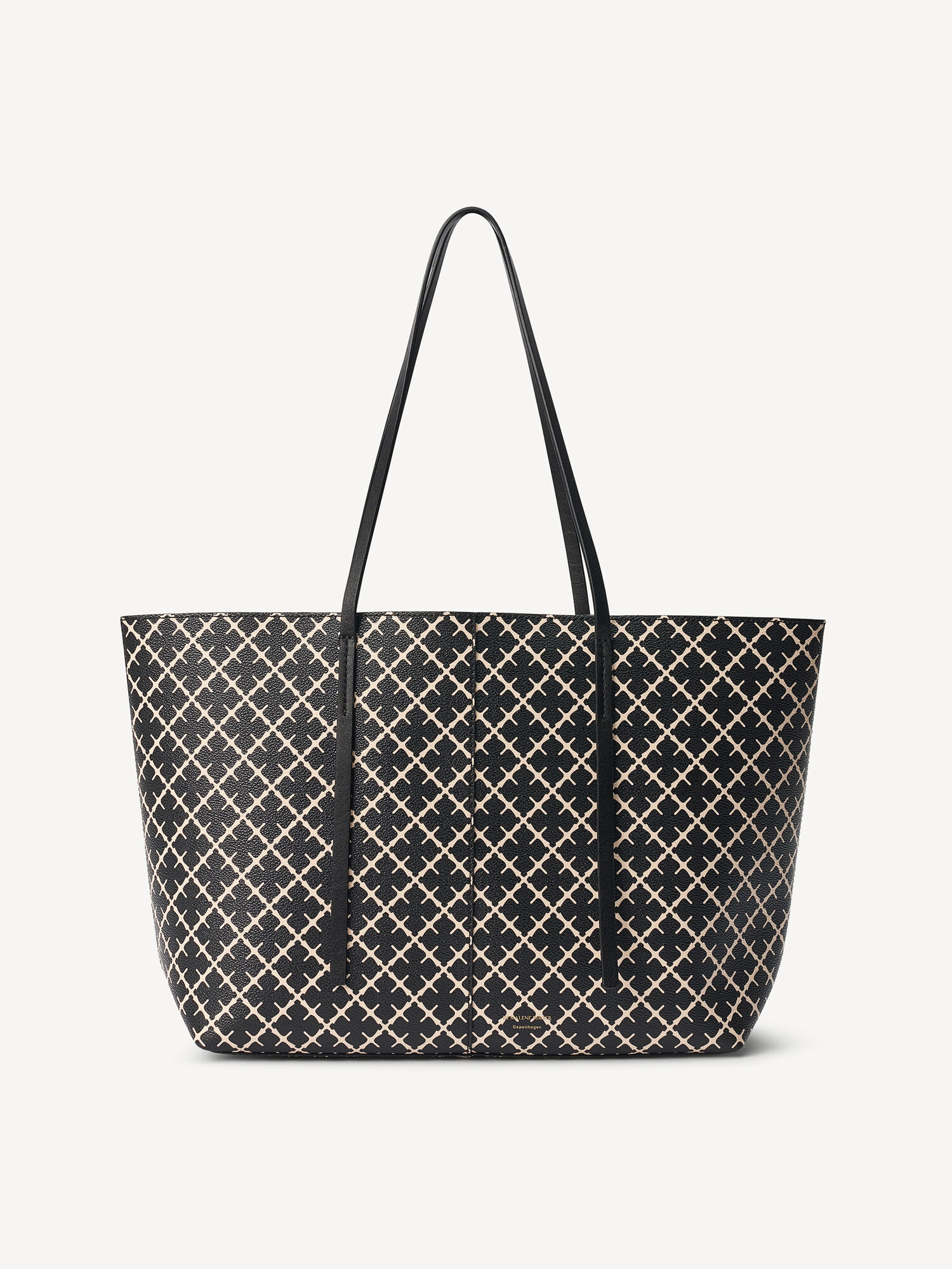 Black By Malene Birger Abigail Printed Tote Bags | AU_BB46481