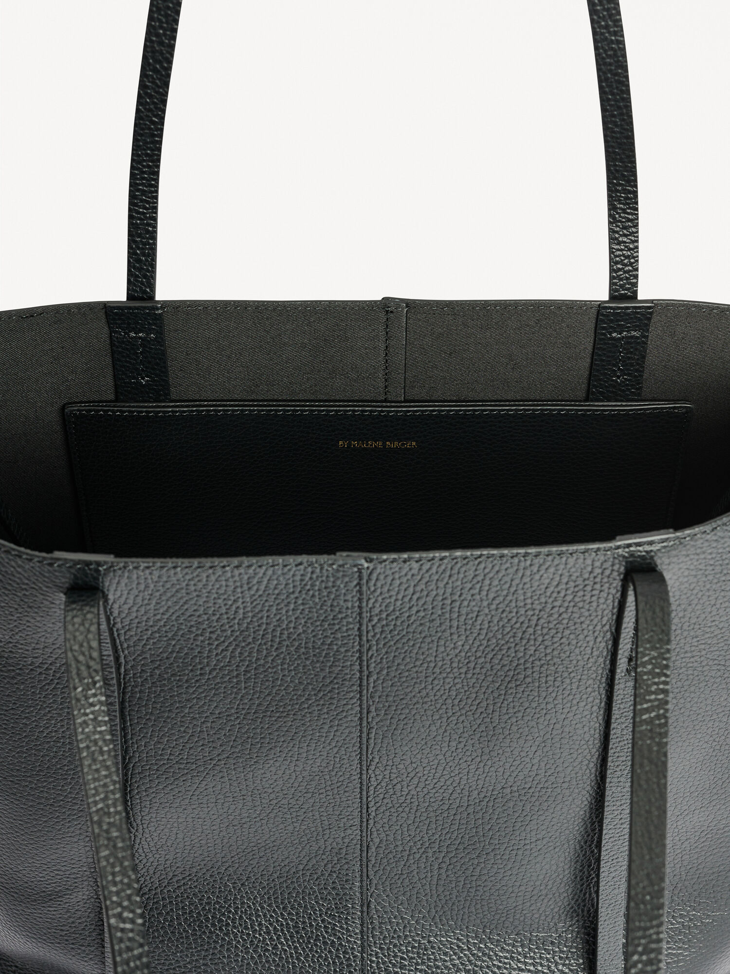 Black By Malene Birger Abilso Leather Tote Bags | AU_BB64711