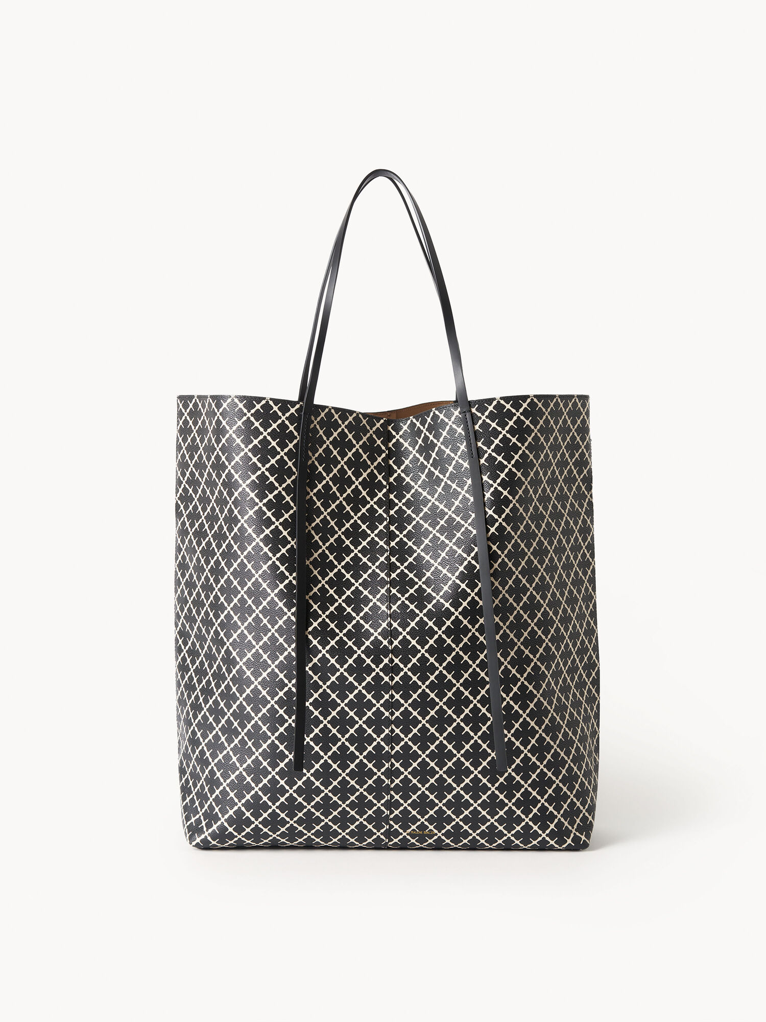 Black By Malene Birger Abrille Printed Tote Bags | AU_BB14622