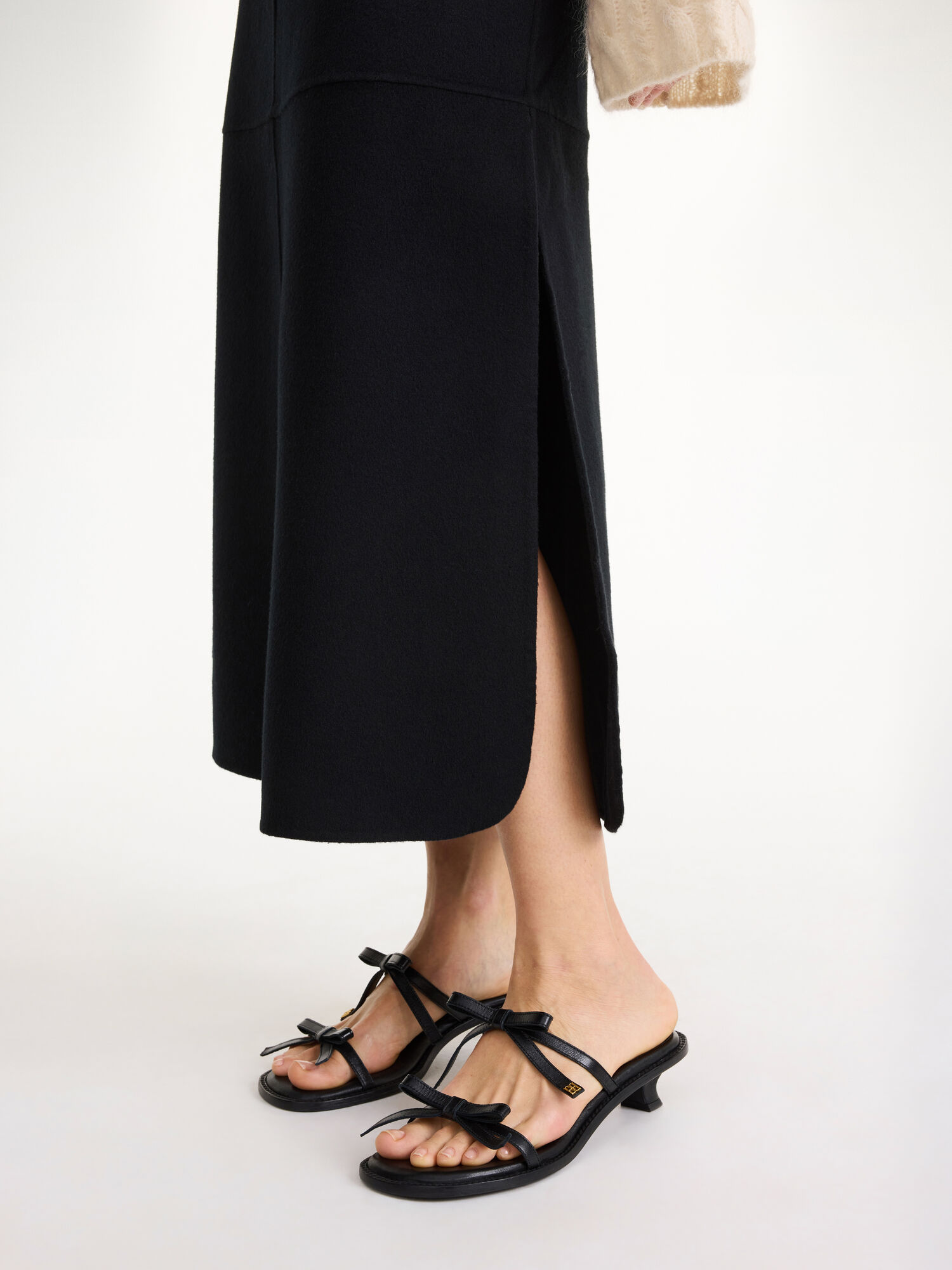 Black By Malene Birger Angello Wool Midi Skirts | AU_BB41272