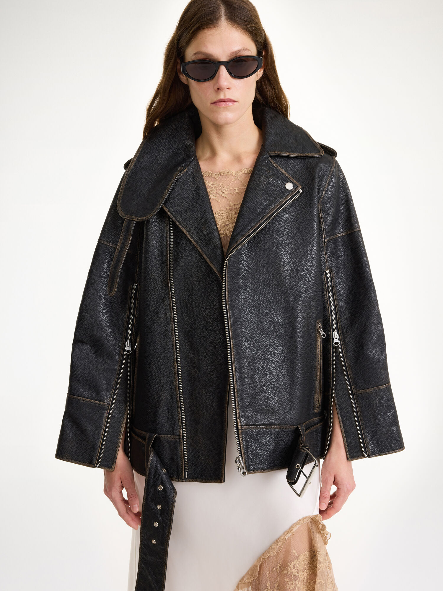 Black By Malene Birger Beatrisse Leather Jackets | AU_BB40211