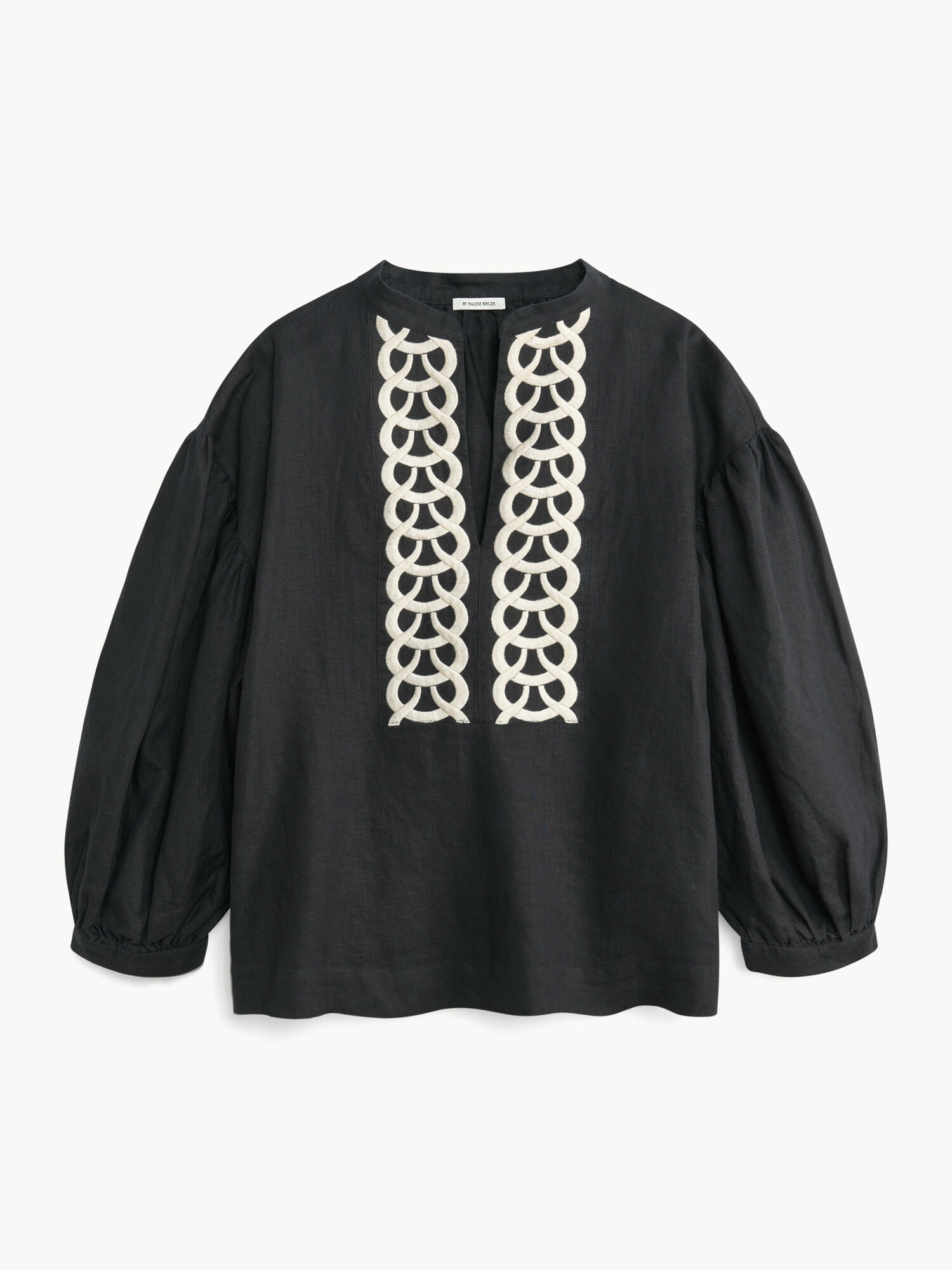 Black By Malene Birger Cadmus Linen Blouse Shirts | AU_BB46325