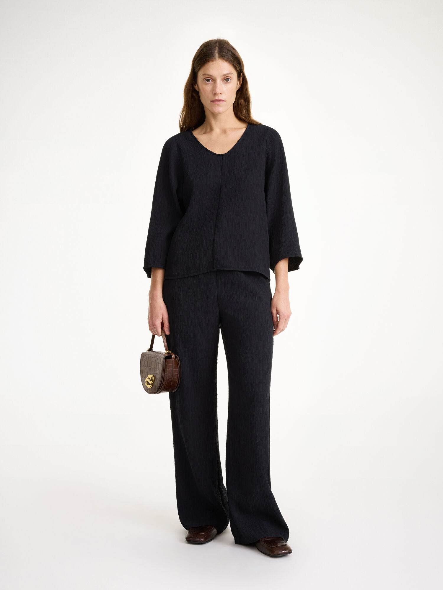 Black By Malene Birger Calyas Blouse Shirts | AU_BB93469