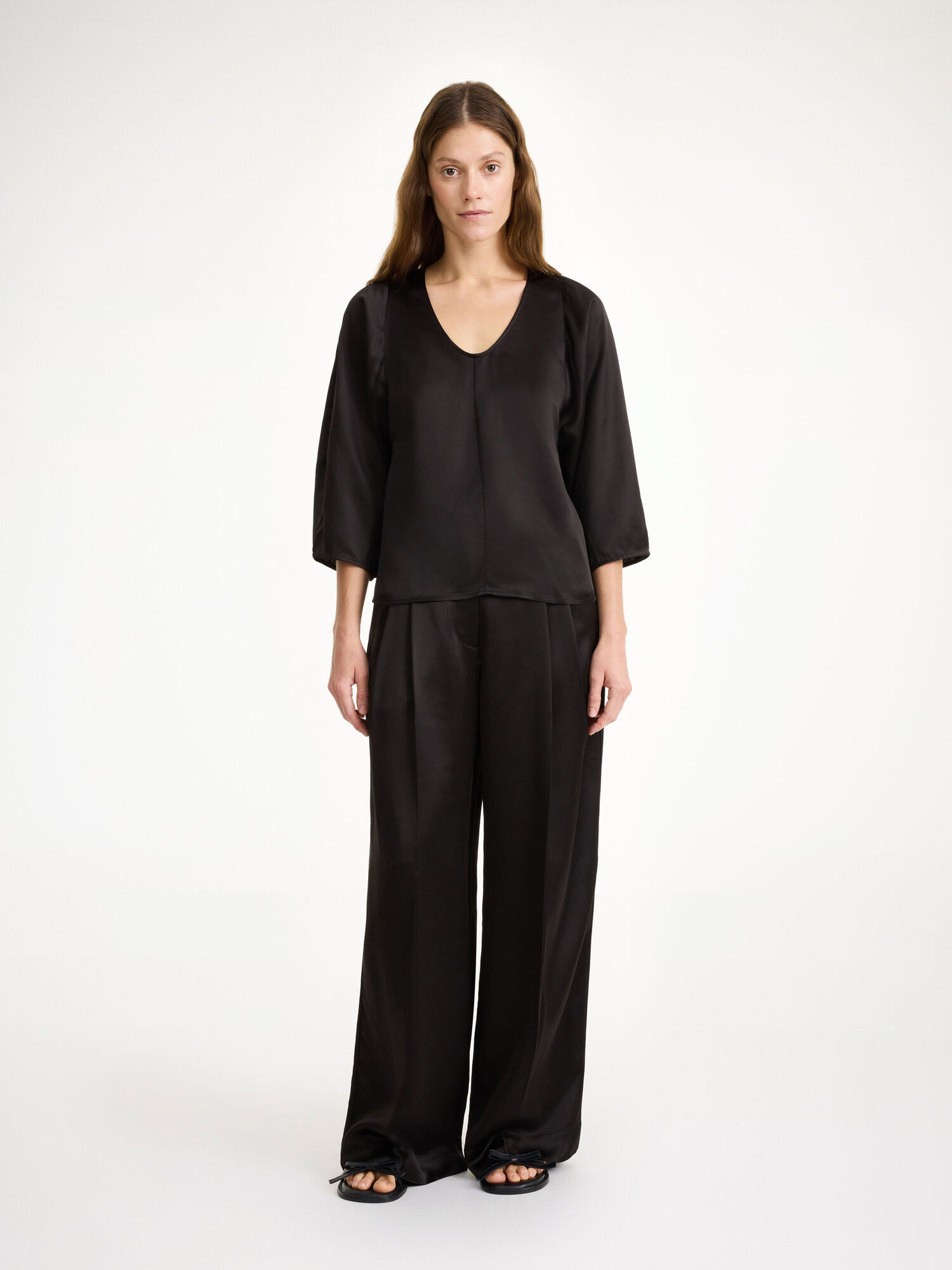 Black By Malene Birger Calyas Blouse Shirts | AU_BB81175