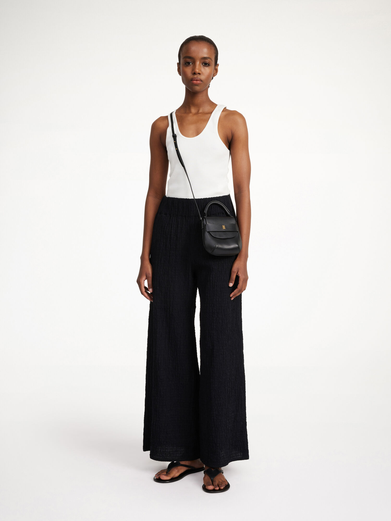 Black By Malene Birger Campine Wide-leg Trousers | AU_BB15998