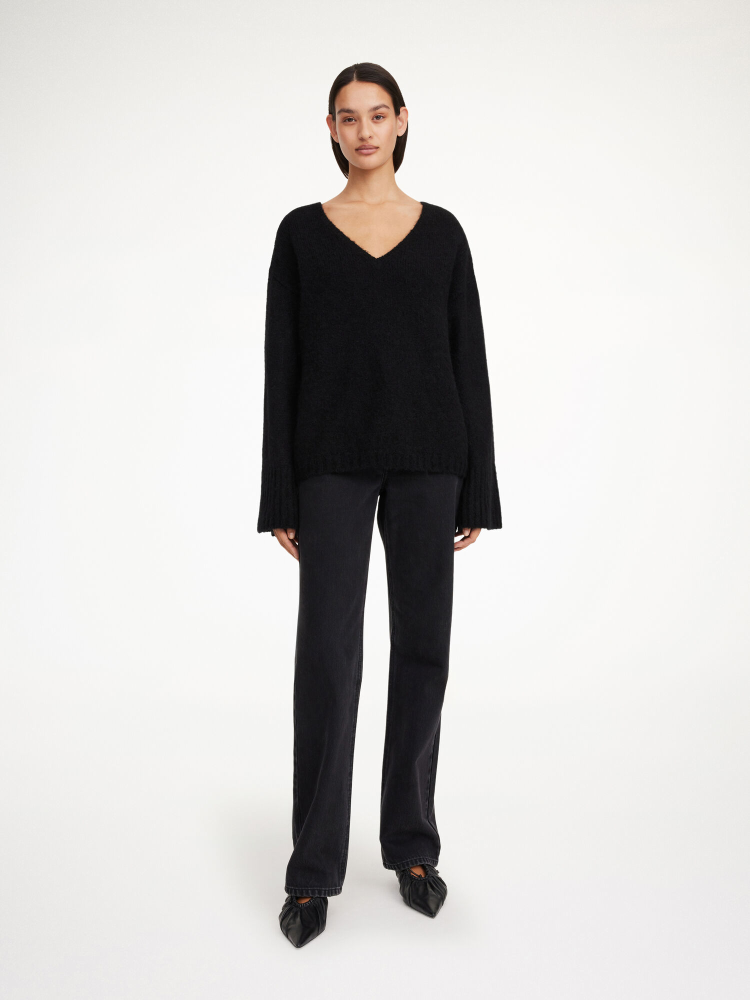 Black By Malene Birger Cimone Sweater Knitwear | AU_BB48592