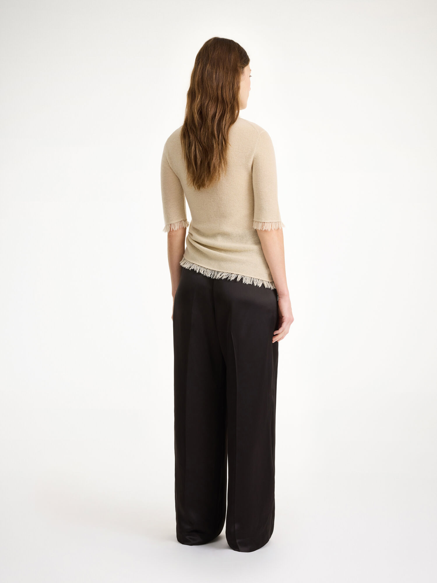 Black By Malene Birger Cymbaria High-waisted Trousers | AU_BB95277