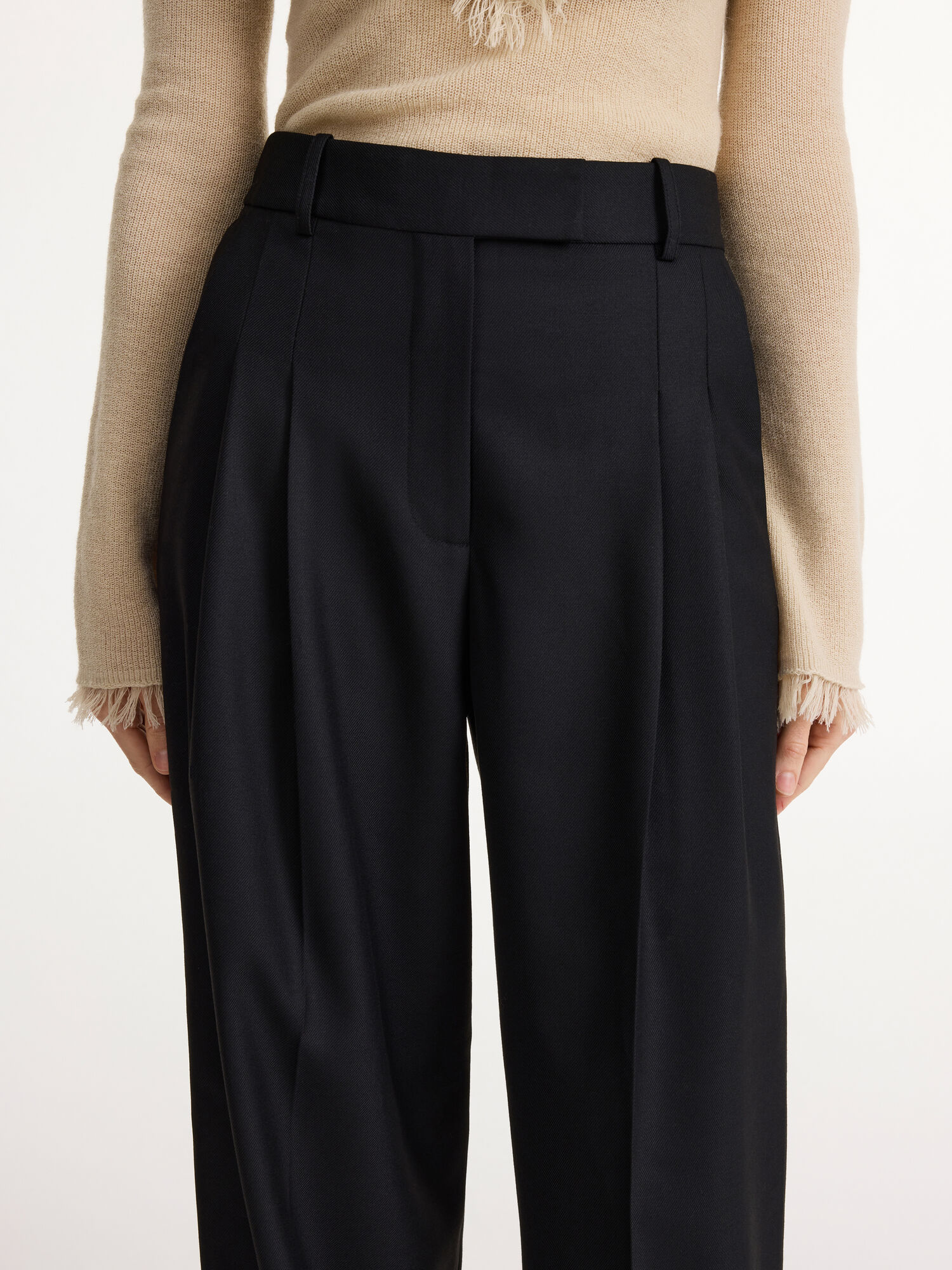 Black By Malene Birger Cymbaria High-waist Trousers | AU_BB62888