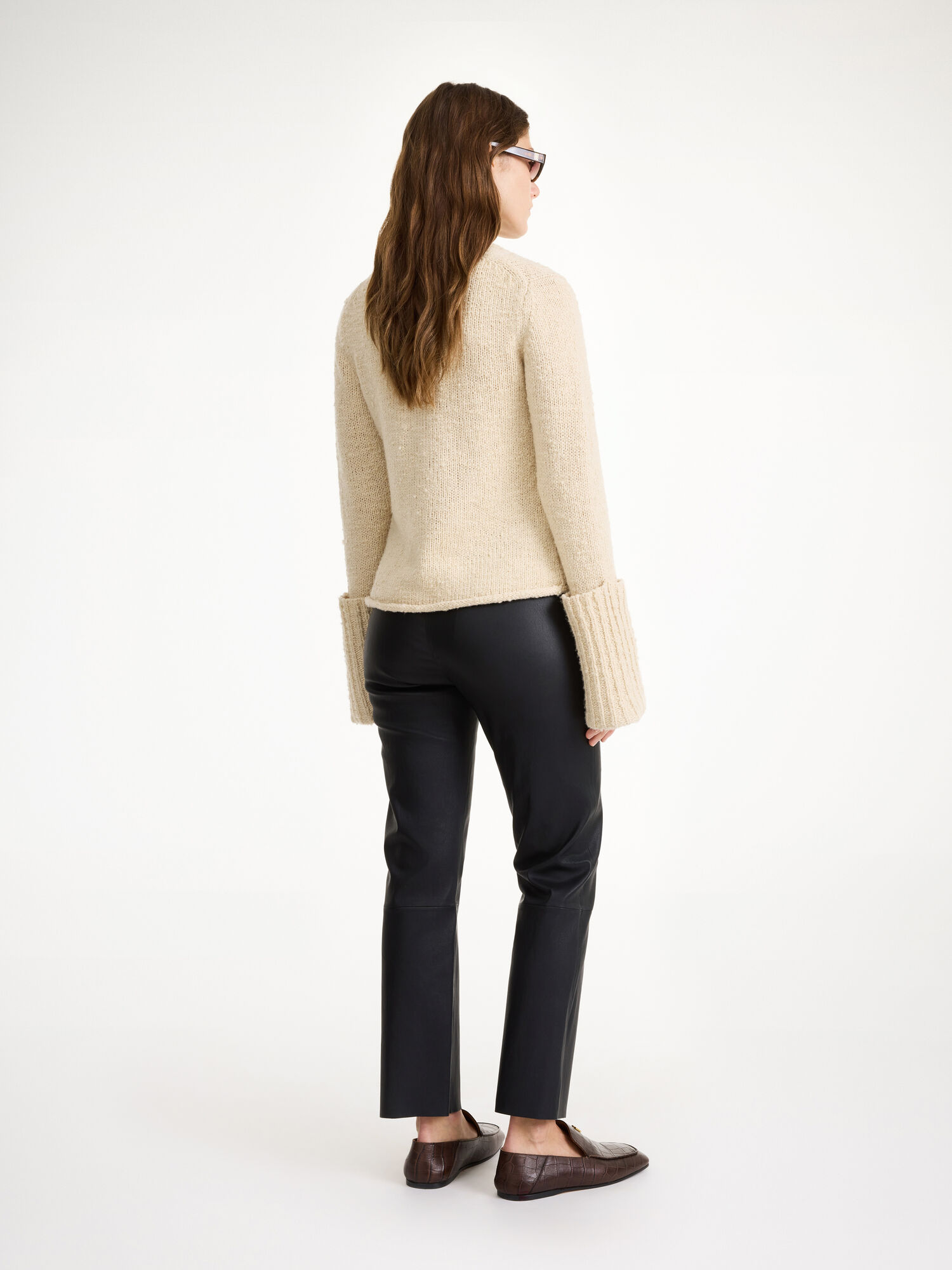 Black By Malene Birger Florentina Leather Trousers | AU_BB40314