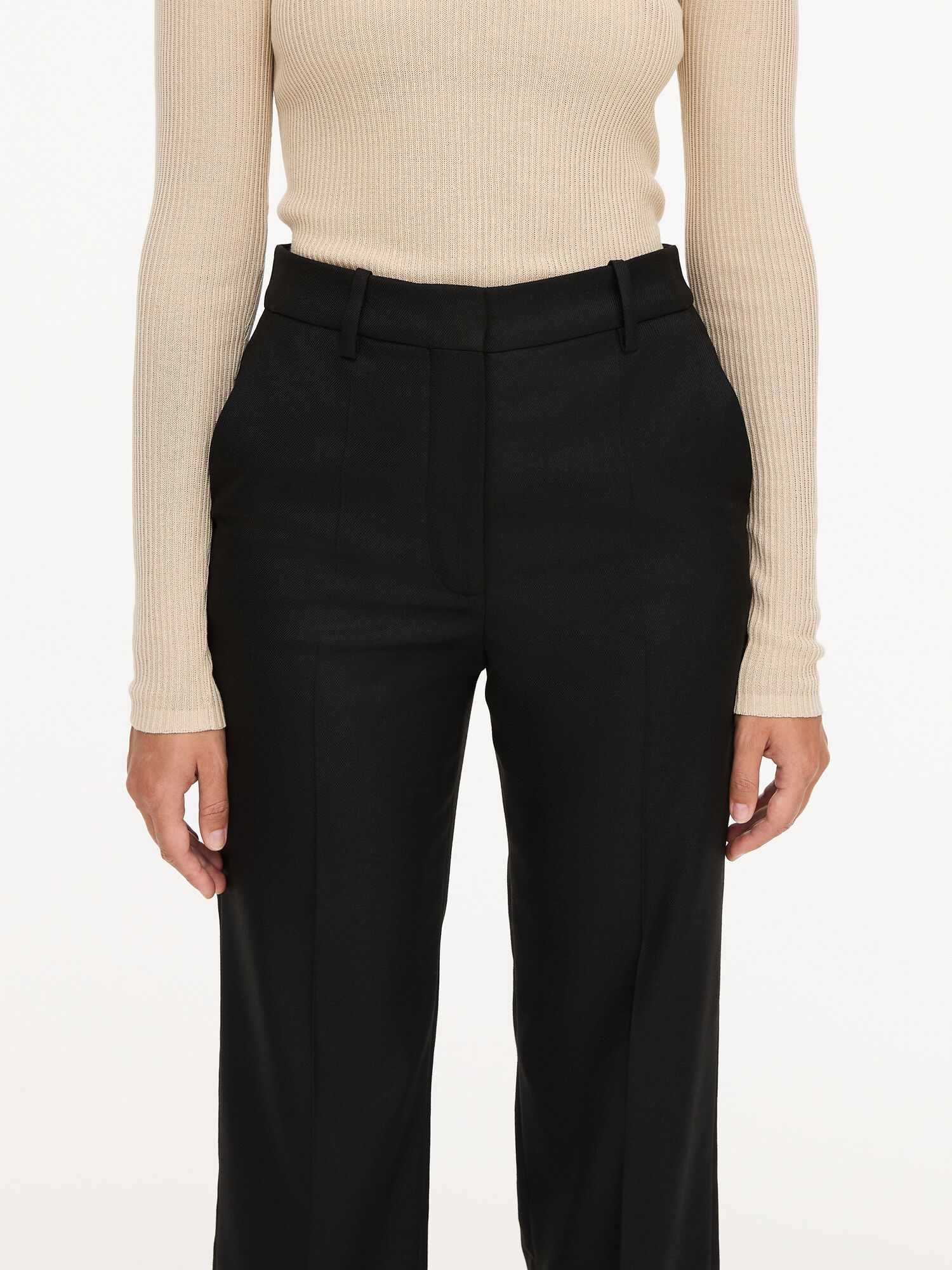 Black By Malene Birger Igda Straight-leg Trousers | AU_BB51483