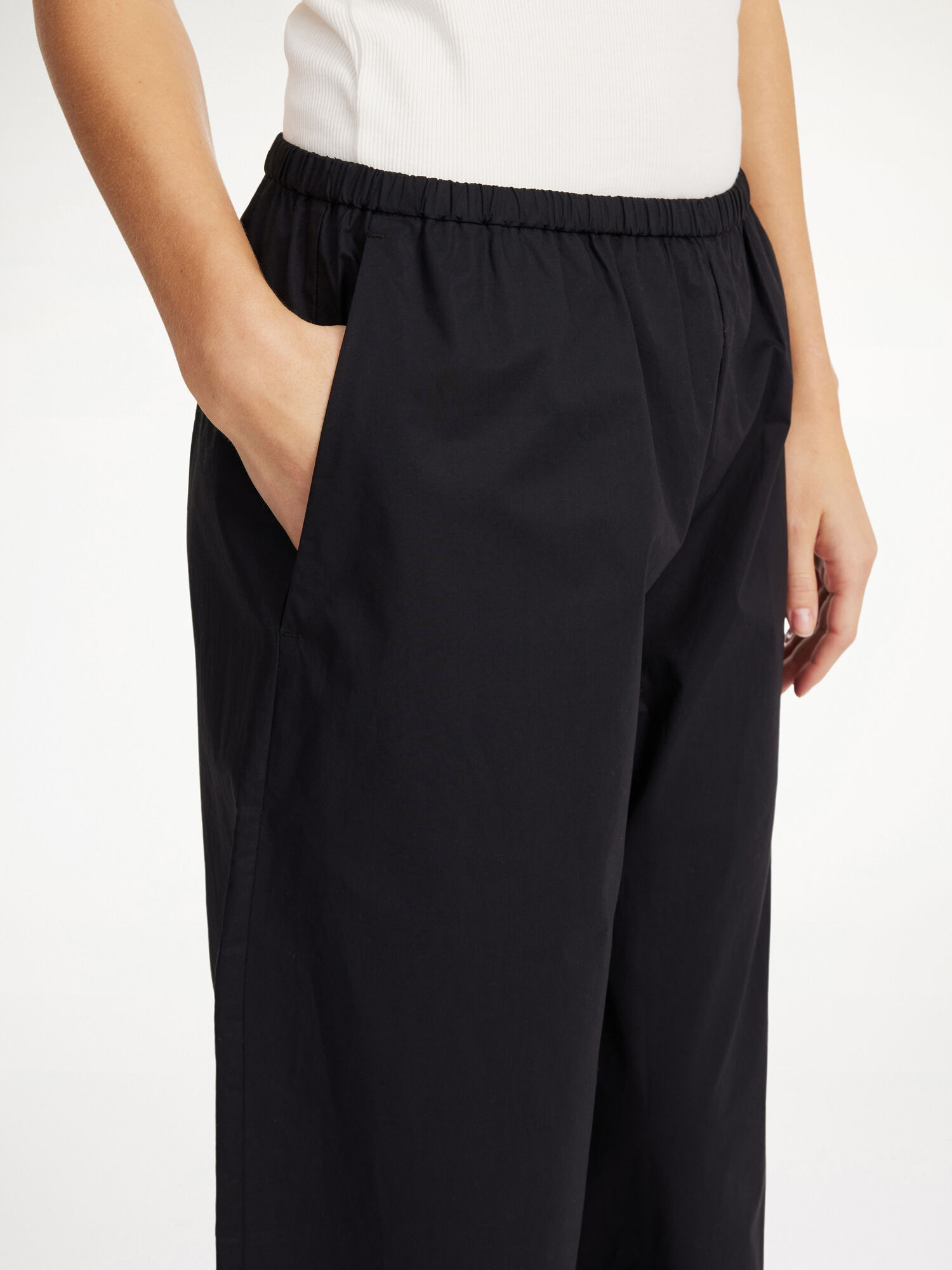 Black By Malene Birger Luisa High-waisted Trousers | AU_BB96855