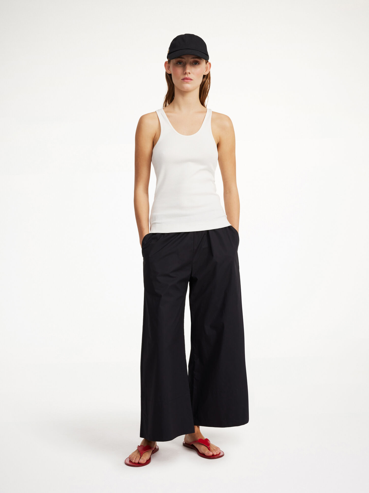 Black By Malene Birger Luisa High-waisted Trousers | AU_BB96855